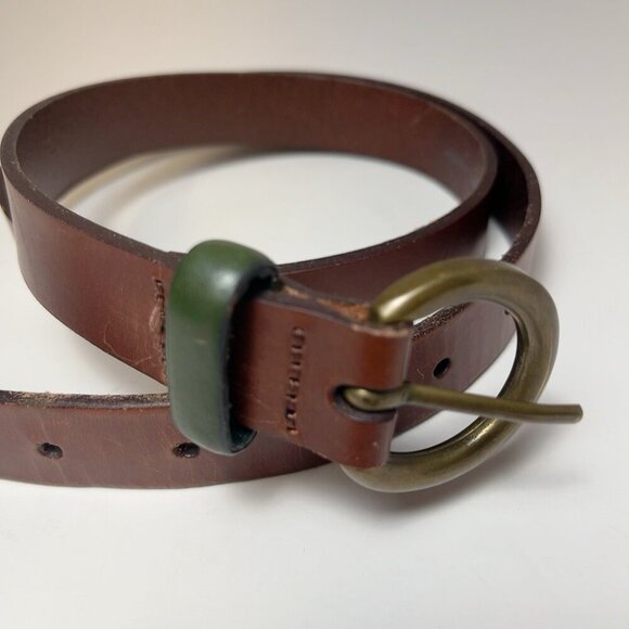 Levi's Womens 80 32 Larkspur Brown Leather Belt - Picture 3 of 8
